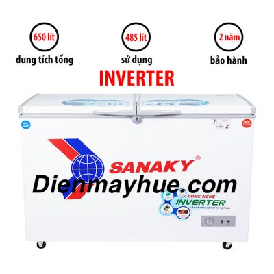 Tủ đông mát Sanaky Inverter 485 Lít VH-6699W3