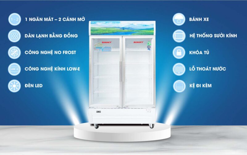 Tủ mát Sanaky 900 Lít VH-1009HP